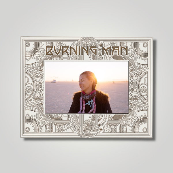 Burning Man Festival 2023 Photo Frame | Free Photo Print + Free Personalization On Back Of Frame + Same Day Processing On Every Order