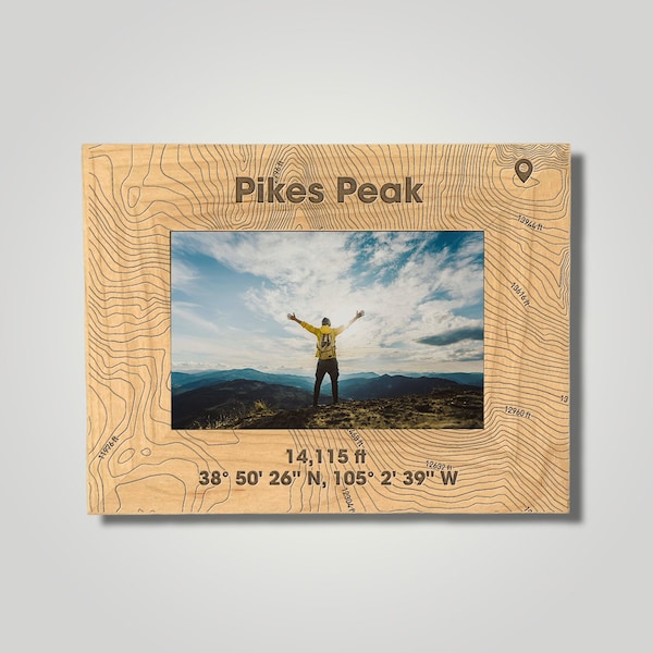 Pikes Peak Photo Frame | Free Photo Print + Free Personalization On Back Of Frame + Same Day Processing On Every Order