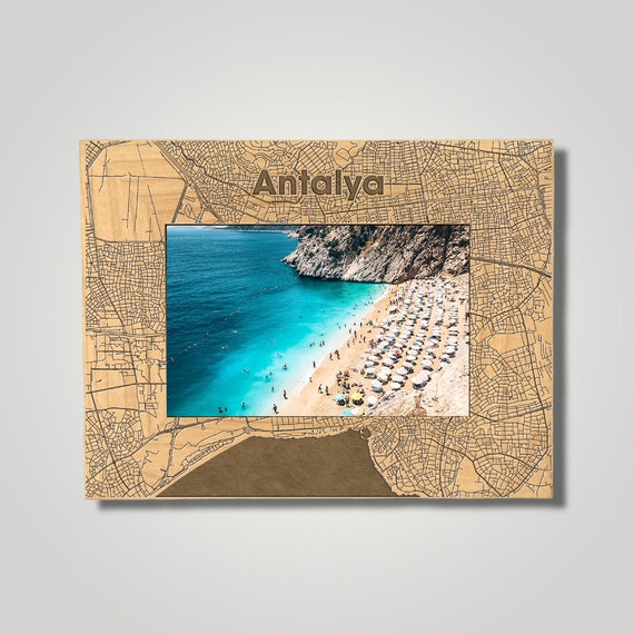 「湖の朝」　個展展示品　一点限り　半切りサイズ　　写真額縁　オリジナル Antalya Photo Frame | Free Photo Print + Free