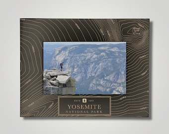 Yosemite National Park Maple Photo Frame: Mount Lyell Topo Map