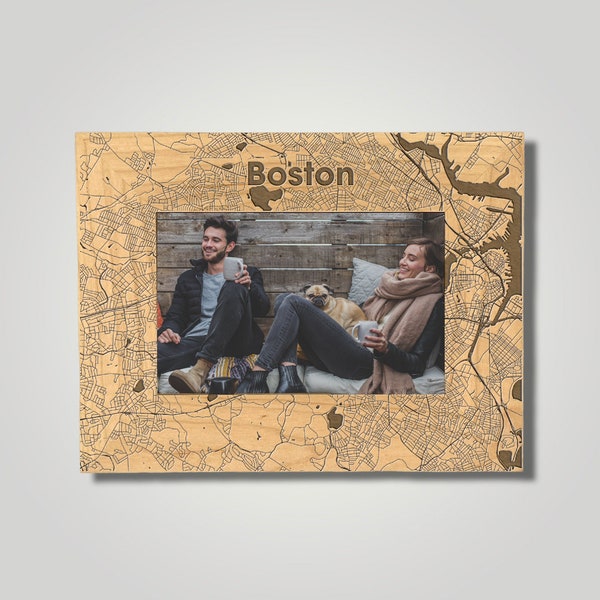 Boston Photo Frame | Free Photo Print + Free Personalization On Back Of Frame + Same Day Processing On Every Order