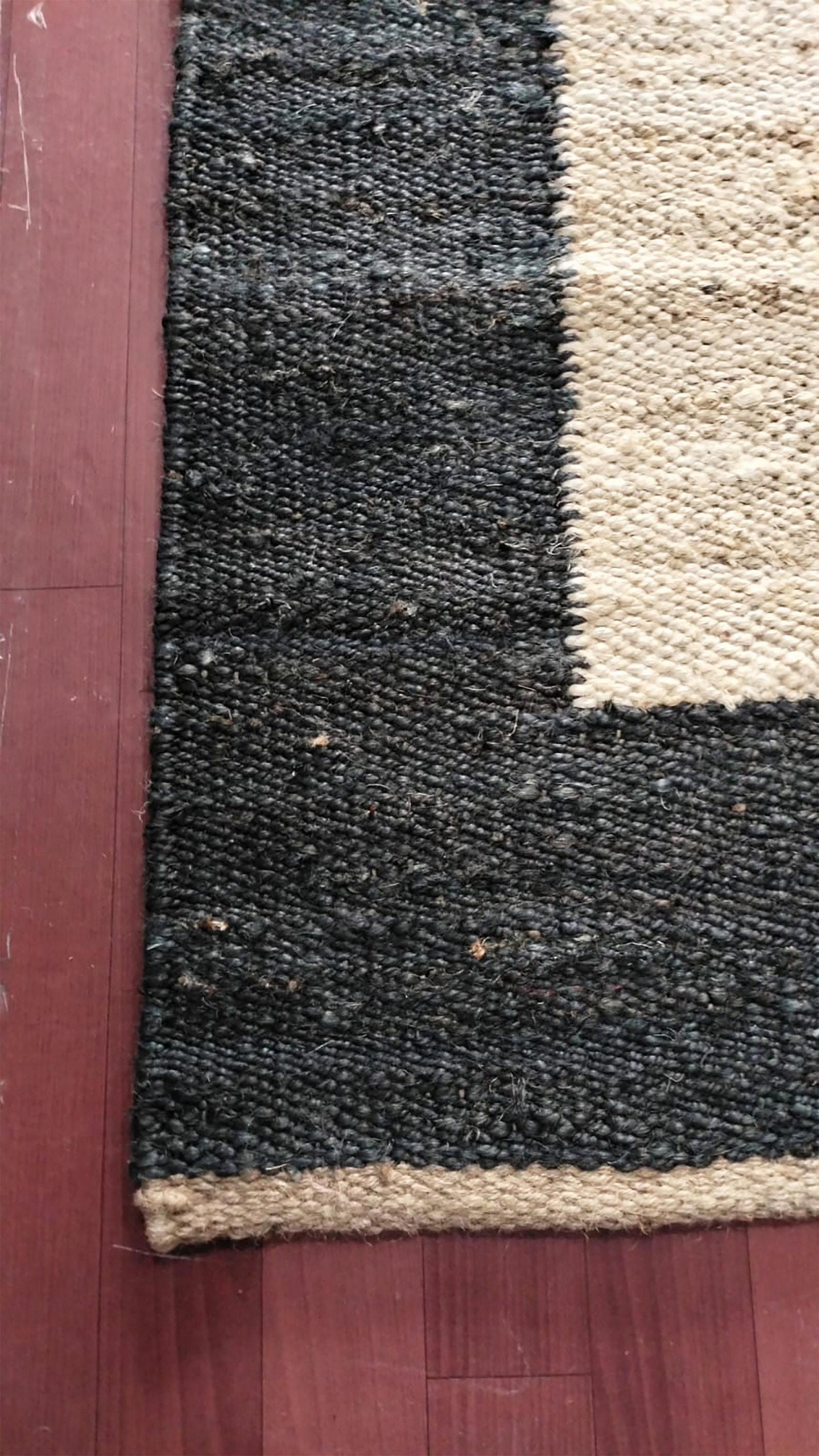 Black Color Jute Rug New Modern Jute Rug Handmade Rug Area, Large Area ...