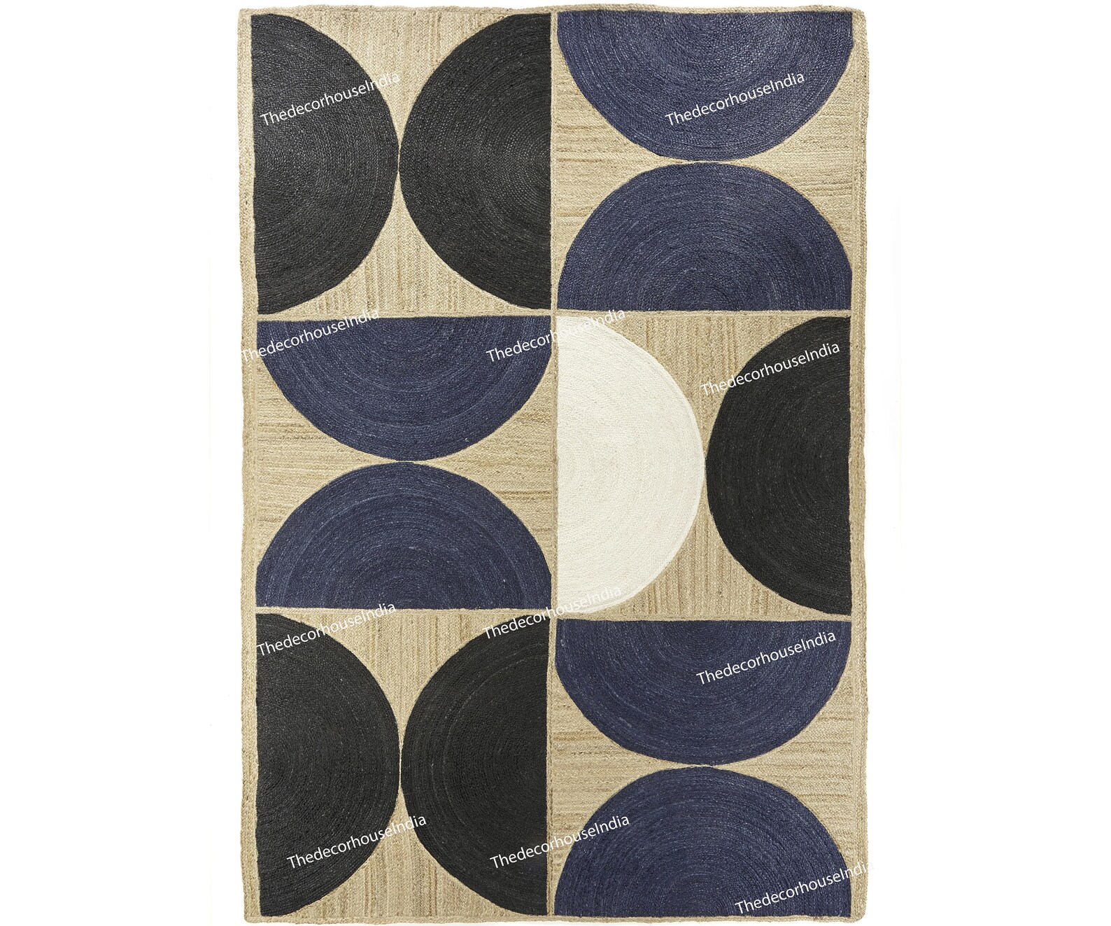 Handmade Jute Rug Mint Blue and Green Jute Area Rug Natural Jute ...