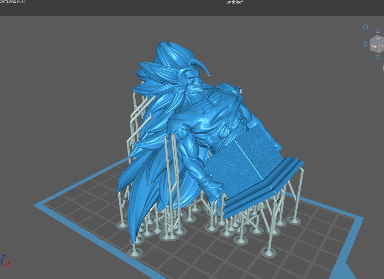 3D file Goku Super Saiyan 3 DBZ - STL ready for 3D printing 🎨・3D