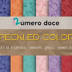Papier cyfrowy o teksturze SPECKLED. Numero doce creacione. Zwierzęcy nadruk
