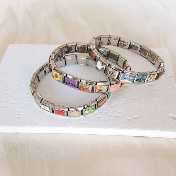 Italian Charm Bracelet Etsy
