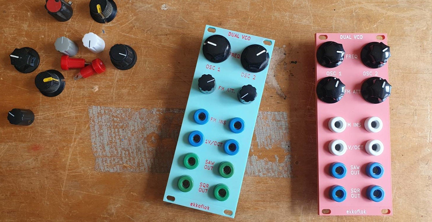 Dual Oscillator Banana Euro Rack Etsy