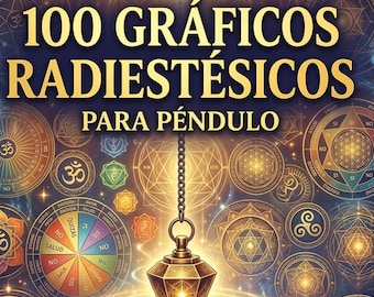 100 Graficos de Consulta para Pendulo, Tarjetas imprimibles A4 - Español -Spanish- Descarga inmediata