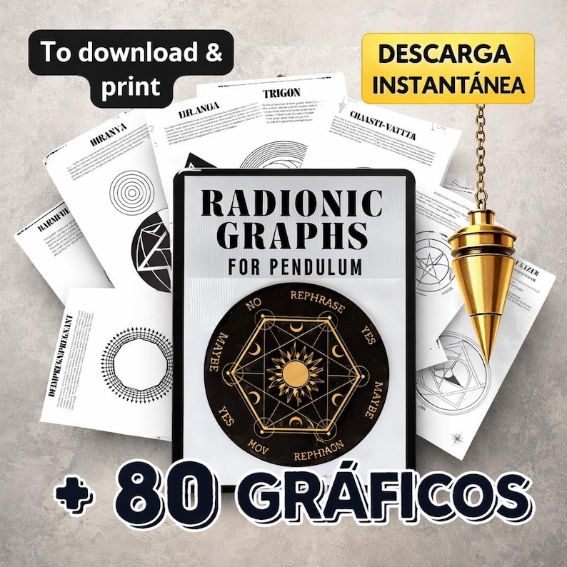 80 Radionic Templates to Download and Print- PDF- Printable Ebook - Etsy