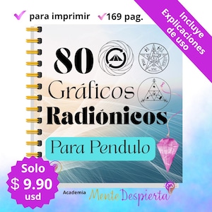 80 Gráficos  Radiónicos PDF | Charts para Péndulo | Sanación Energética, Protección, Prosperidad, etc | Guía Completa con Explicación