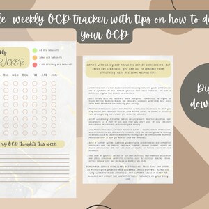 OCD Tracker. Weekly OCD Tracker With Tips on How to Deal With Your OCD ...