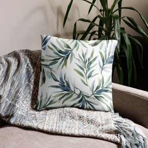 Watercolor Olive Branch Pillow Case