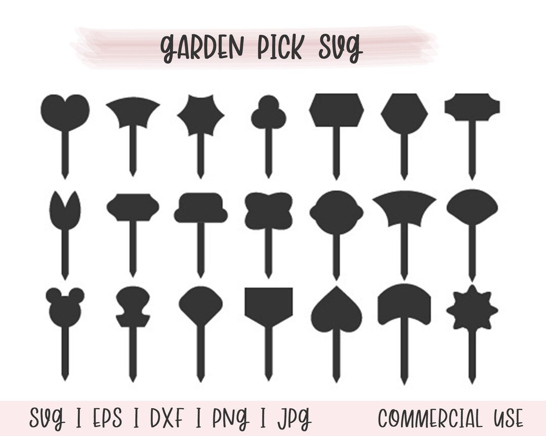 Garden Pick SVG Bundle, Garden Pick Svg, Garden Markers, Plant Pick