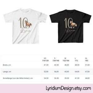 Braunes Pferd Geburtstaghirt personalisiert für Mädchen und Jungen/Geburtstaggeschenk/Party Shirt/Pferde Shirt Bild 8