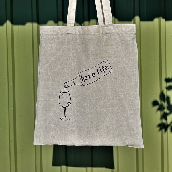 Tragetasche Baumwollbeutel Stoffbeutel Jutebeutel Totebag Bag Tasche Beutel Baumwolle Cotton | Hard Life