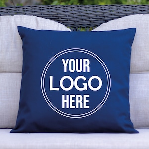 Logo Pillow Cover Custom Pillow Custom Logo Pillow Company Logo Pillow Gift for Office Office Decor Personalized Pillow Logo Cushion Etsy