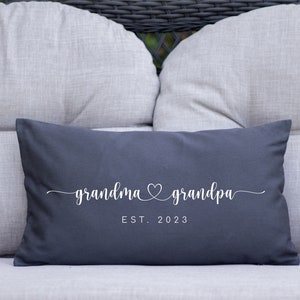 Grandma Pillow, Custom Grandpa Pillow, Custom Pillow, Personalized Pillow, Gift for Grandma, Custom Throw Pillow, Family Pillow Cover