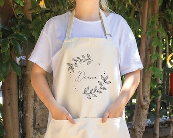 Personalized Name Apron, Custom Name Apron, Personalized Apron, Baking Apron, Cooking Apron, Chef Apron, Kitchen Apron, Apron With Pockets