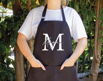 Personalized Name Apron, Custom Name Apron, Personalized Apron, Apron for Women, Men Apron, Kitchen Apron, Cooking Apron, Baking Apron