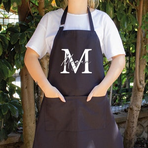 Personalized Name Apron, Custom Name Apron, Personalized Apron, Apron for Women, Men Apron, Kitchen Apron, Cooking Apron, Baking Apron image 1