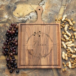 Personalized Cutting Board, Custom Cutting Board, Charcuterie Board, Custom Cheese Board, Walnut Cutting Board, Personalized Gift
