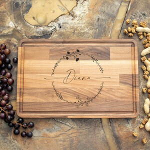 Custom Cutting Board, Personalized Charcuterie Board, Custom Cheese Board, Custom Serving Board, Housewarming Gift, Engraved Wood Board