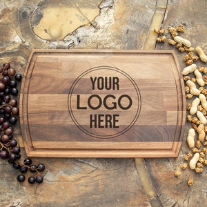 Custom Logo Cutting Board, Personalized Charcuterie Board, Logo Cutting Board, Bulk Cutting Board, Custom Cheese Board, Cafe Cutting Board