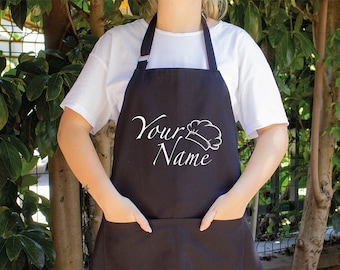 Personalized Name Apron, Custom Apron, Custom Name Apron, Apron for Women, Men Apron, Cooking Apron, Chef Apron, Baking Apron, Kitchen Apron