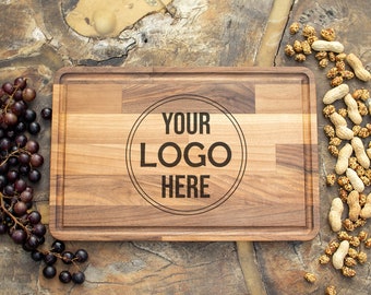 Personalized Logo Cutting Board, Custom Cutting Board, Logo Cutting Board, Restaurant Cutting Board, Serving Board, Company Logo Board