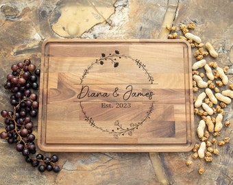 Personalized Cutting Board, Custom Cutting Board, Couple Cutting Board, Personalized Wedding Gift, Custom Cheese Board, Gift for Couples