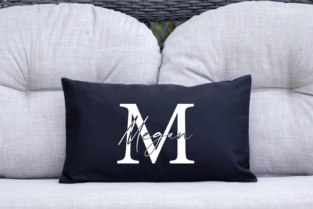 Custom Pillow, Custom Name Pillow, Initial Pillowcase, Personalized