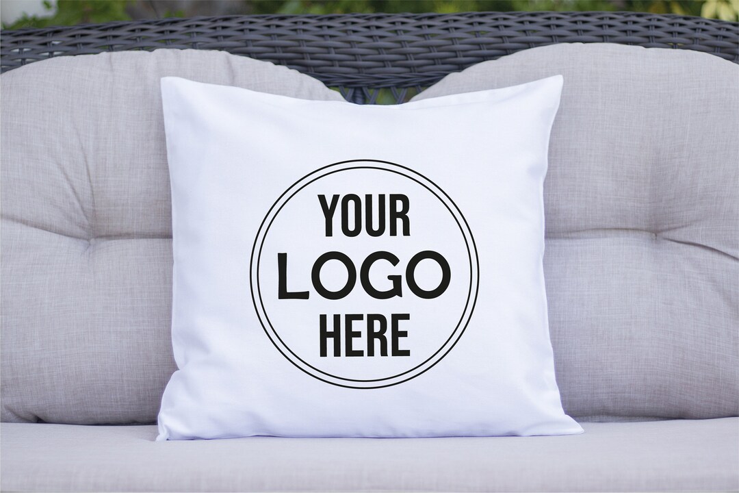 Custom Pillow Logo Cushion Custom Logo Pillow Personalized Etsy