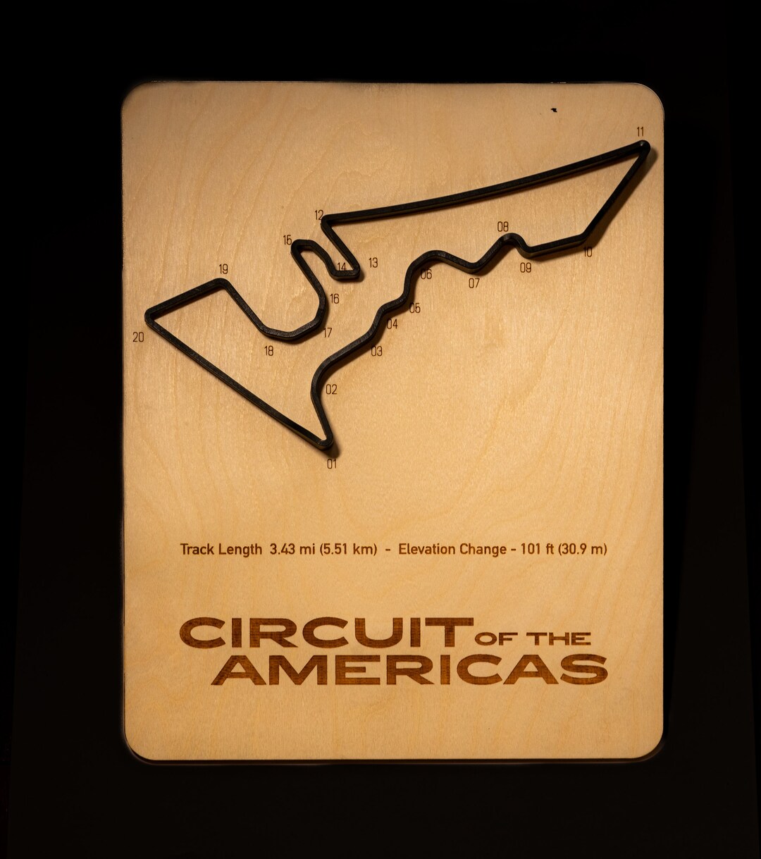 COTA Austin F1 Holiday Gift topographic Gifts for Him Car Etsy UK