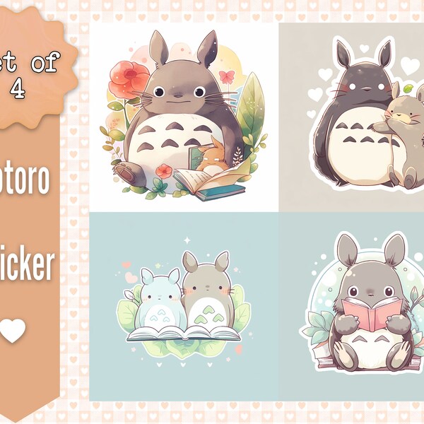 Totoro Wall Decal - Etsy