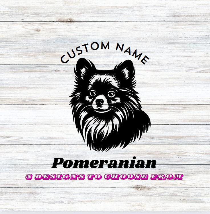 Pegatina Para Coche 'POMERANIAN A BORDO' - Diseño Divertido Para Amantes De Los Perros Pomerania, Adhesiva