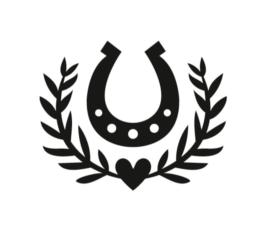 Horseshoe Vinyl Decal Sticker for Car, Horse Float, Trailer, Window