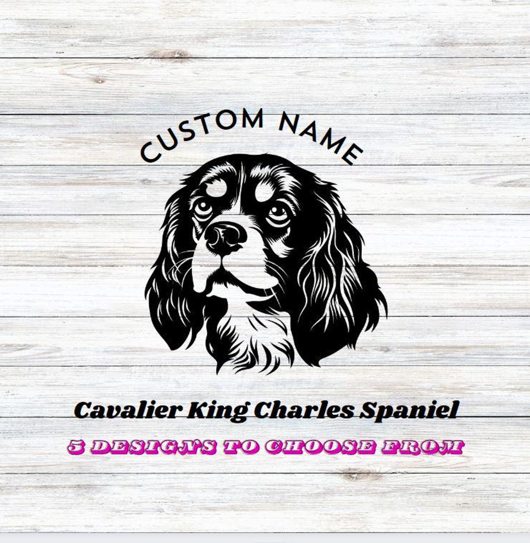 Cavalier King Charles Car Decal; Vinyl Dog Sticker for Car, Kennel ...