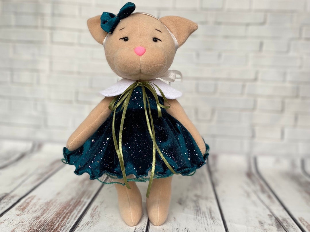 Fabric Cat Doll Cat Girl Toy Best Gift for Grandma Etsy