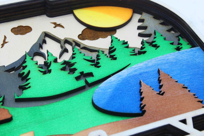 3D Camper SVG Multilayer SVG Laser Cut File for Glowforge - Etsy