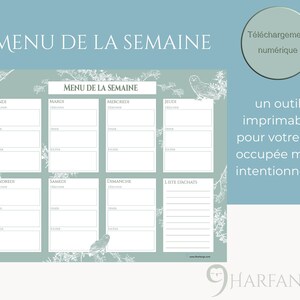 Digital Weekly Meal Plan, Intentional Living - Letter Size Printable, Food Journal, Meal Tracker, Menu, GoodNotes