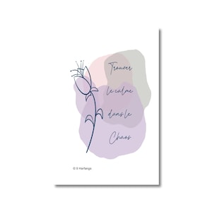 Trouver le calme dans le Chaos - Carte d'affirmation magnétique pour votre vie intentionnelle - Aimant de motivation