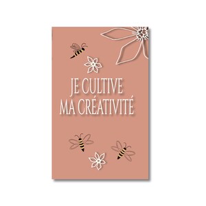 Je cultive ma créativité - Carte d'affirmation magnétique pour votre vie intentionnelle - Aimant de motivation