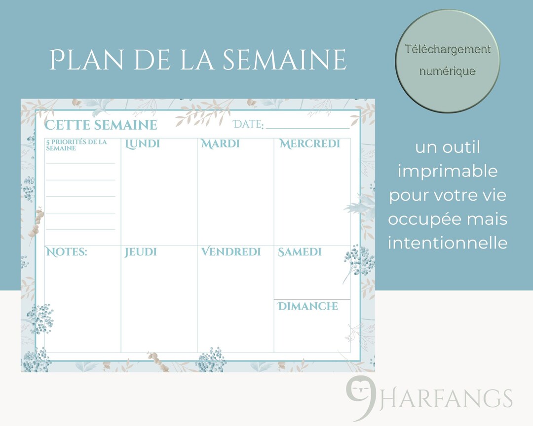 This Week Printable Weekly Planner for Your Intentional Life -letter ...