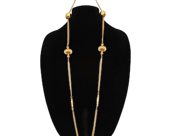 Vintage YSL Couture Necklace • 1980s Yves Saint Laurent Double Strand