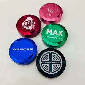 Lata de Zyn de metal personalizada, lata de snus personalizada, recipiente de Zyn de metal, lata de inmersión, lata de bolsitas de nicotina, ZYN, regalo para usuarios de Zyn, lata de Zyn de metal, almohadilla para labios