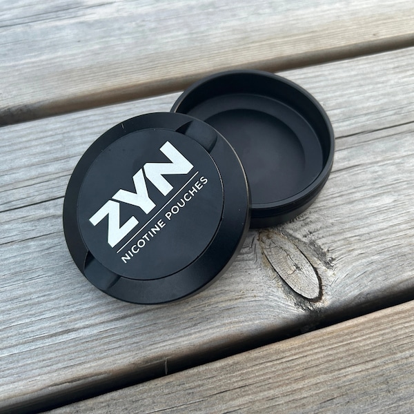 Boîte de snus personnalisée, contenant de snus, boîte de snus personnalisée, boîte de trempette, cadeau pour utilisateur de trempette, cadeau pour utilisateur de snus, cadeau pour lui, boîte de Zyn en métal