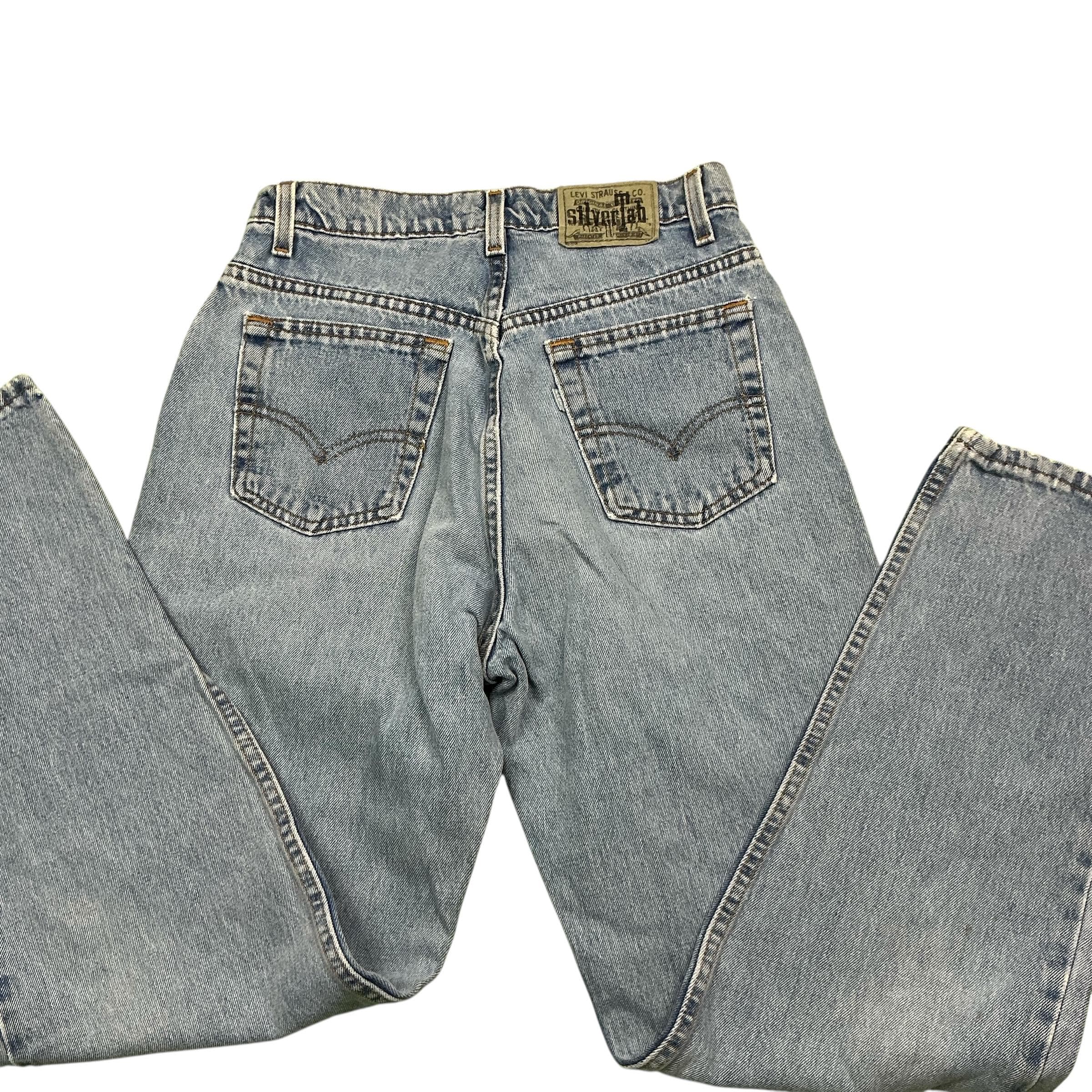 nya-nya- 93年製 LEVI'S SILVER TAB BAGGY Vintage 90s Levis Silvertab Baggy Light Wash Denim