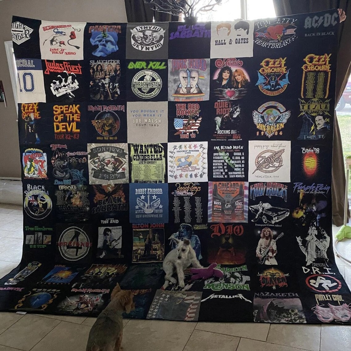 Memorystitch Premium T-shirt Quilt, Long-arm Stitching, Custom Quilt ...