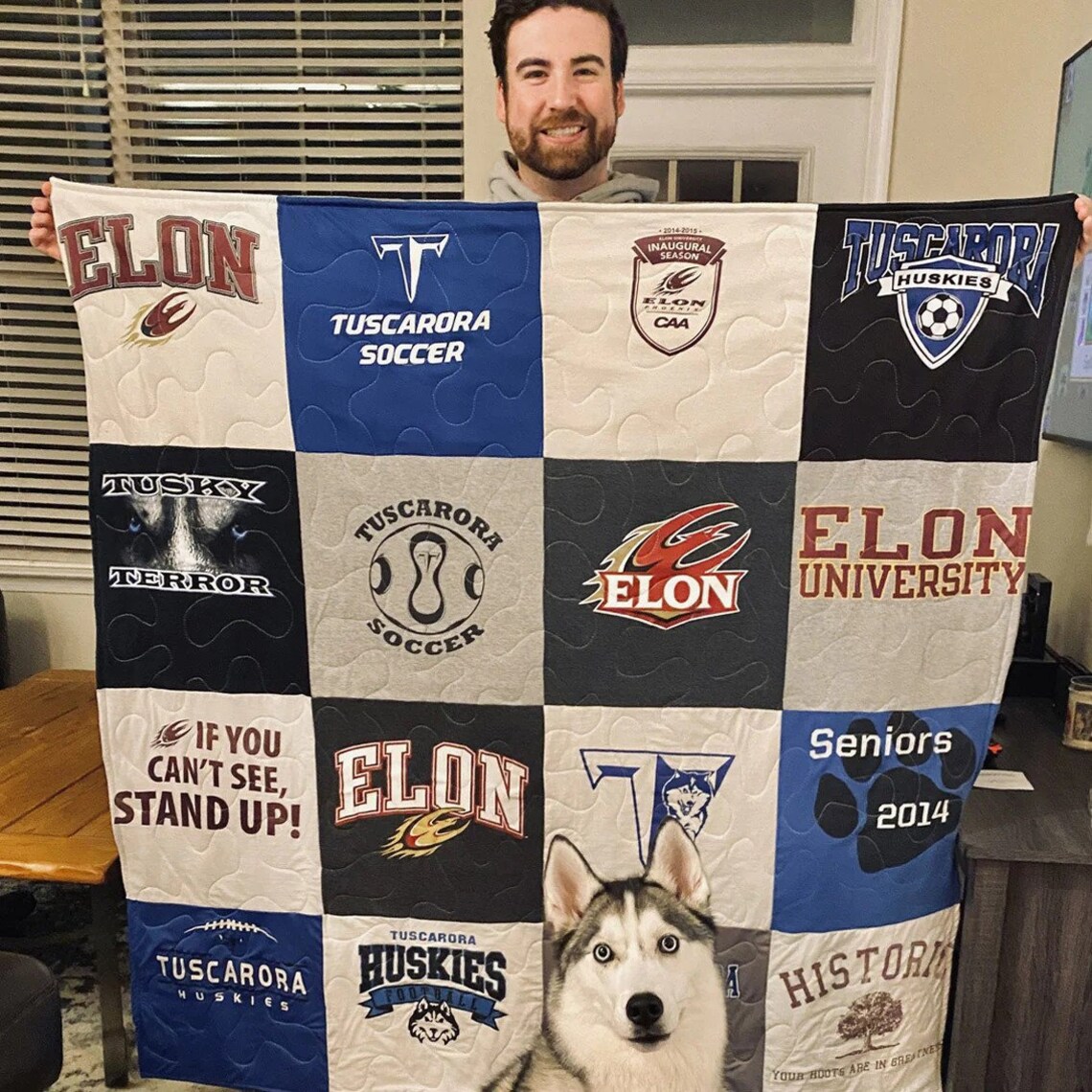 Memorystitch Premium T-shirt Quilt, Long-arm Stitching, Custom Quilt ...