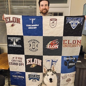 Memorystitch Premium T-shirt Quilt, Long-arm Stitching, Custom Quilt ...
